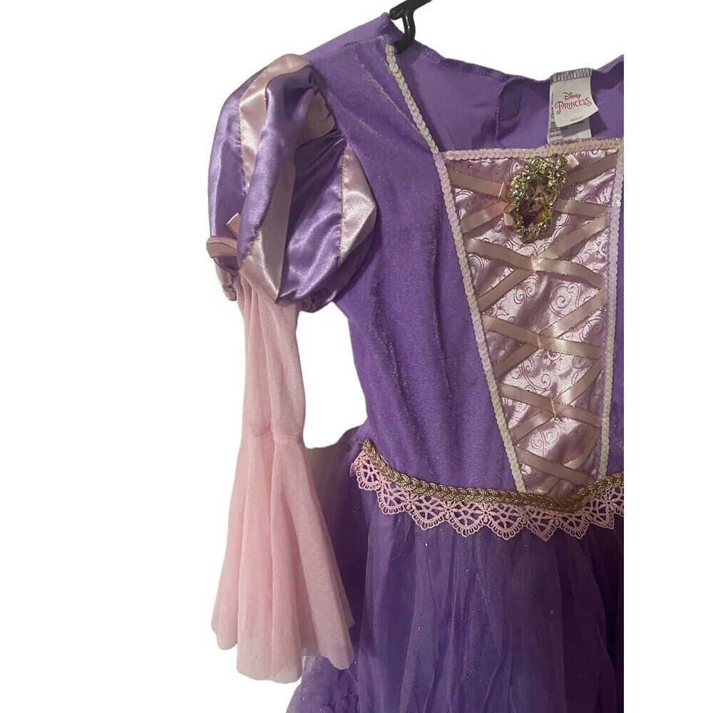 Disney Rapunzel Up Dress Purple Princess Halloween Costume Dress Up  5-6 Years - Picture 12 of 16
